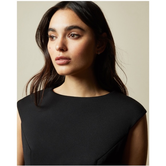 NWT TED BAKER NAEAED BLACK SEAM BODYCON PENCIL DRESS SZ US 10/12 TED SZ 4 - Picture 2 of 8